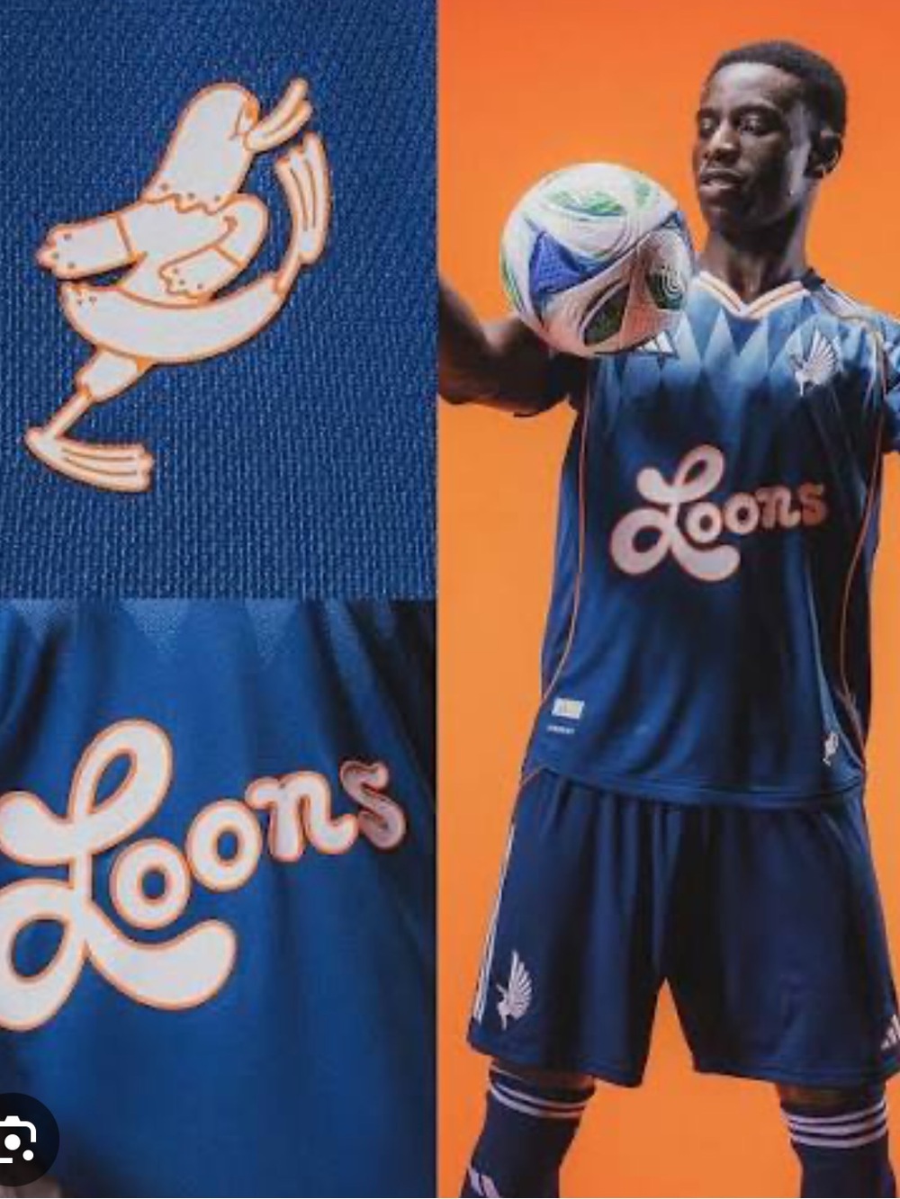 NWTS Adidas Minnesota United FC 2025/26 throwback jersey small